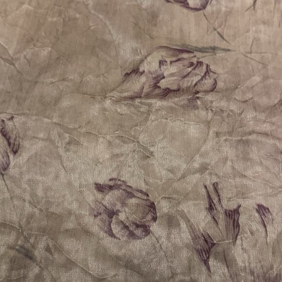 Tienda Ho Women OSFM Blouse Embroidered Long Sleeve Boho Floral Brown - Picture 5 of 10